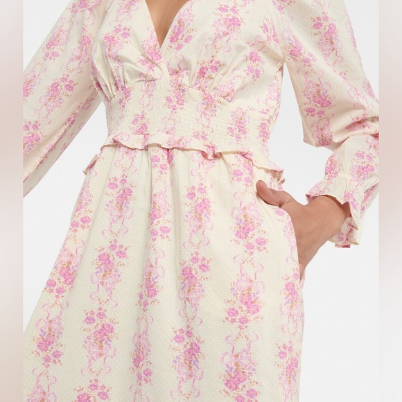 LOVESHACKFANCY Firefly floral cotton midi dress Size xs - Picture 5 of 11